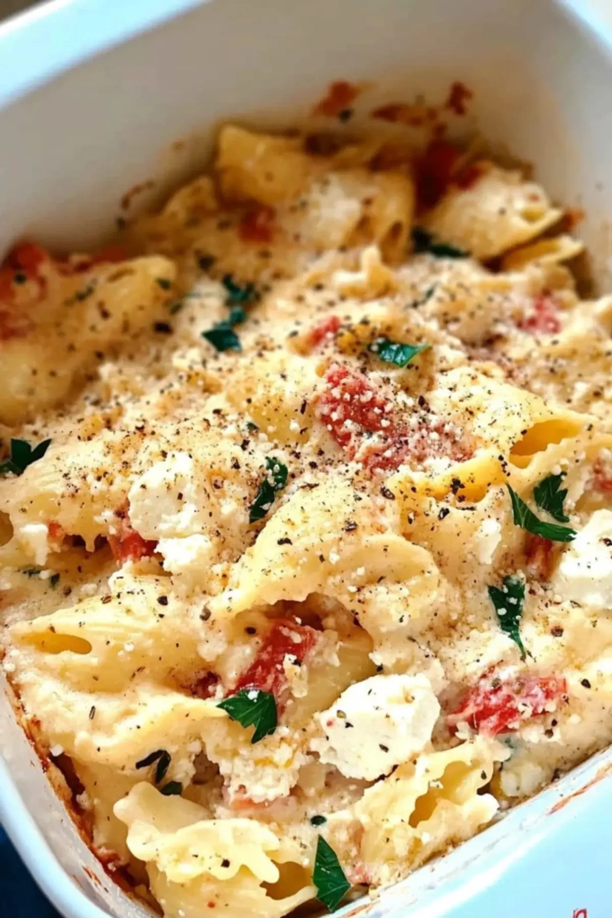Baked feta pasta recipe