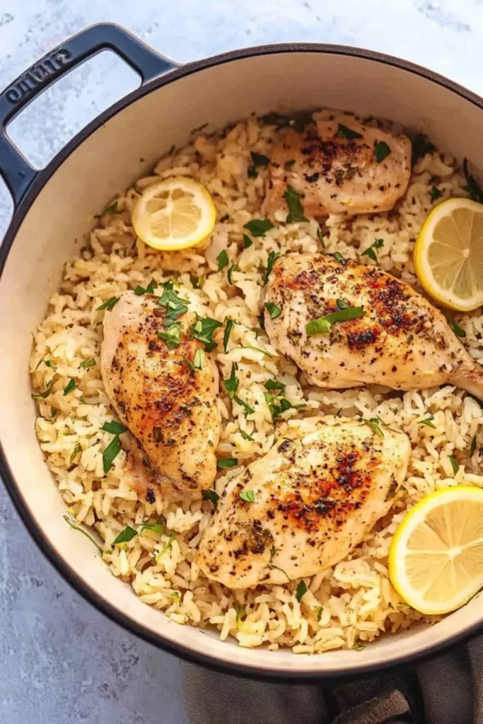One Pot Lemon Herb Chicken and Rice One Pot Lemon Herb Chicken and Rice