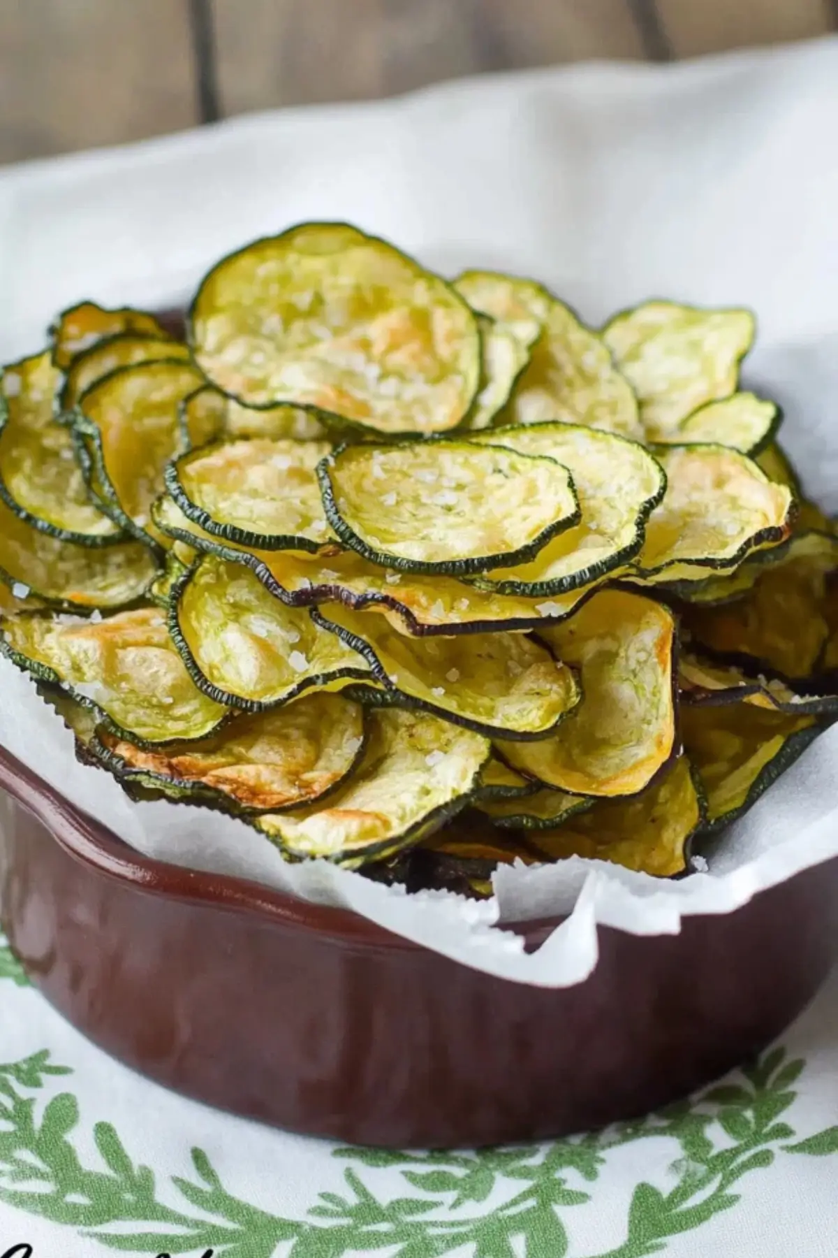 Salt and Vinegar Zucchini Chips