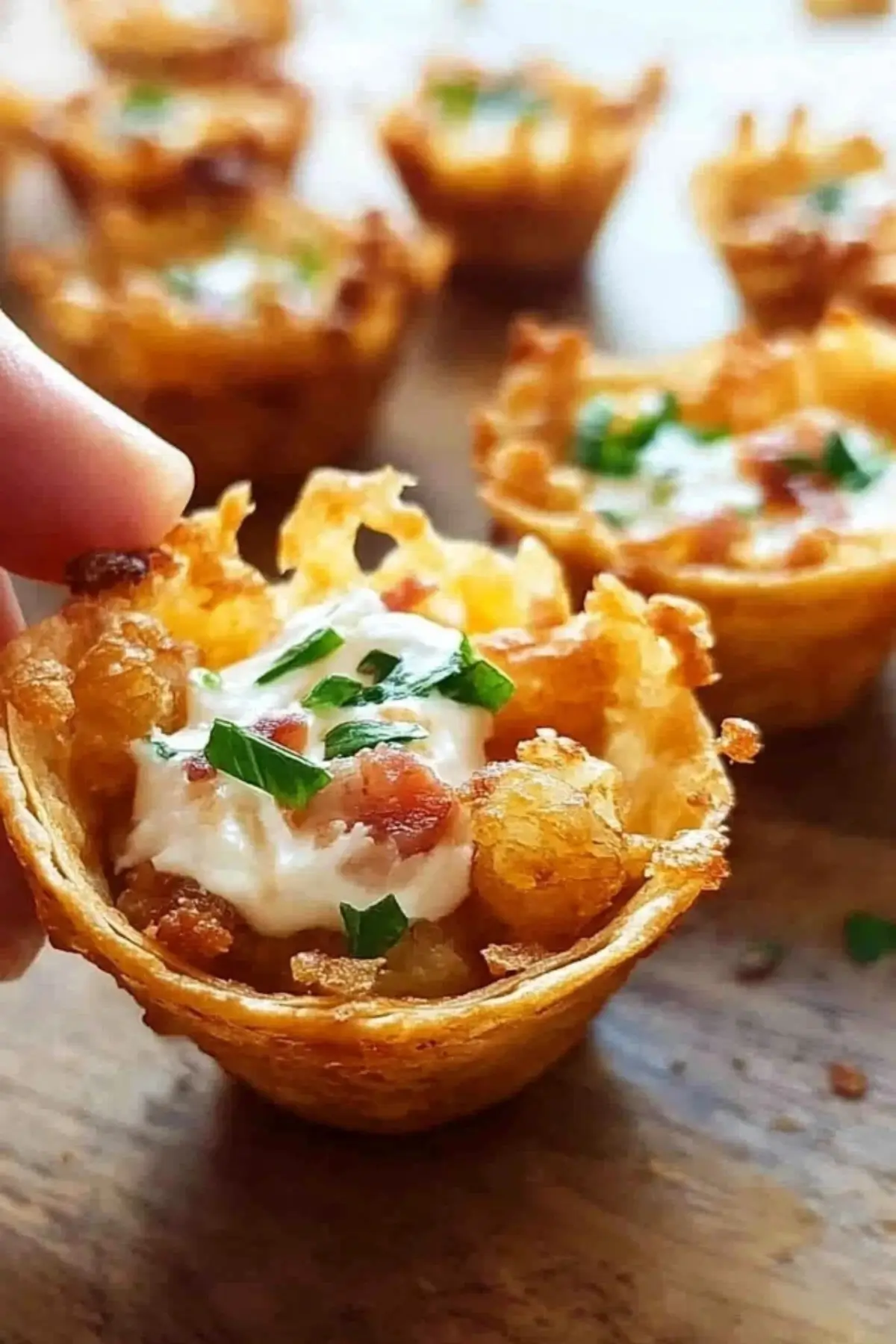 Tater Tot Appetizer Cups