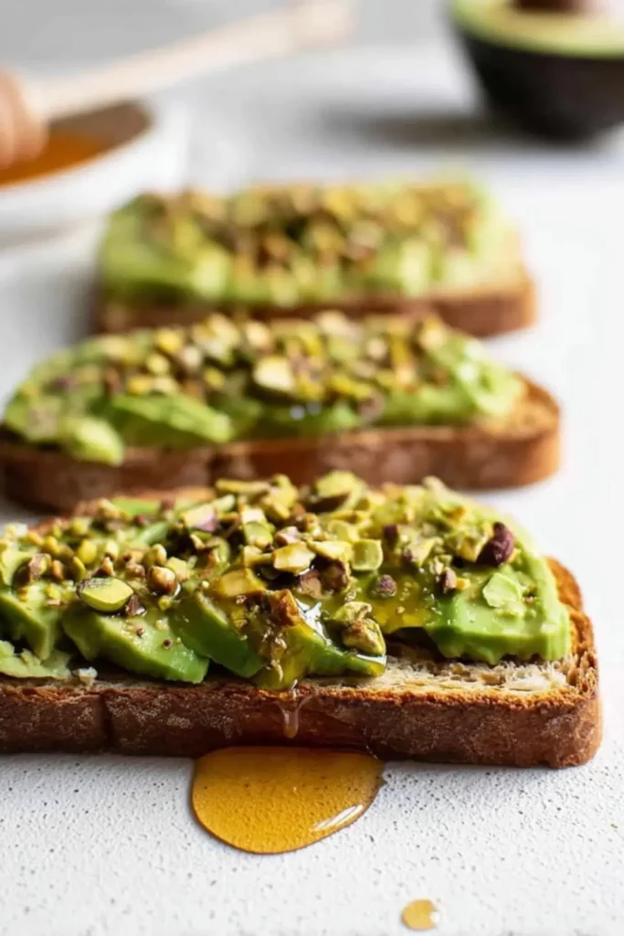 Avocado Toast with Honey and Pistachios