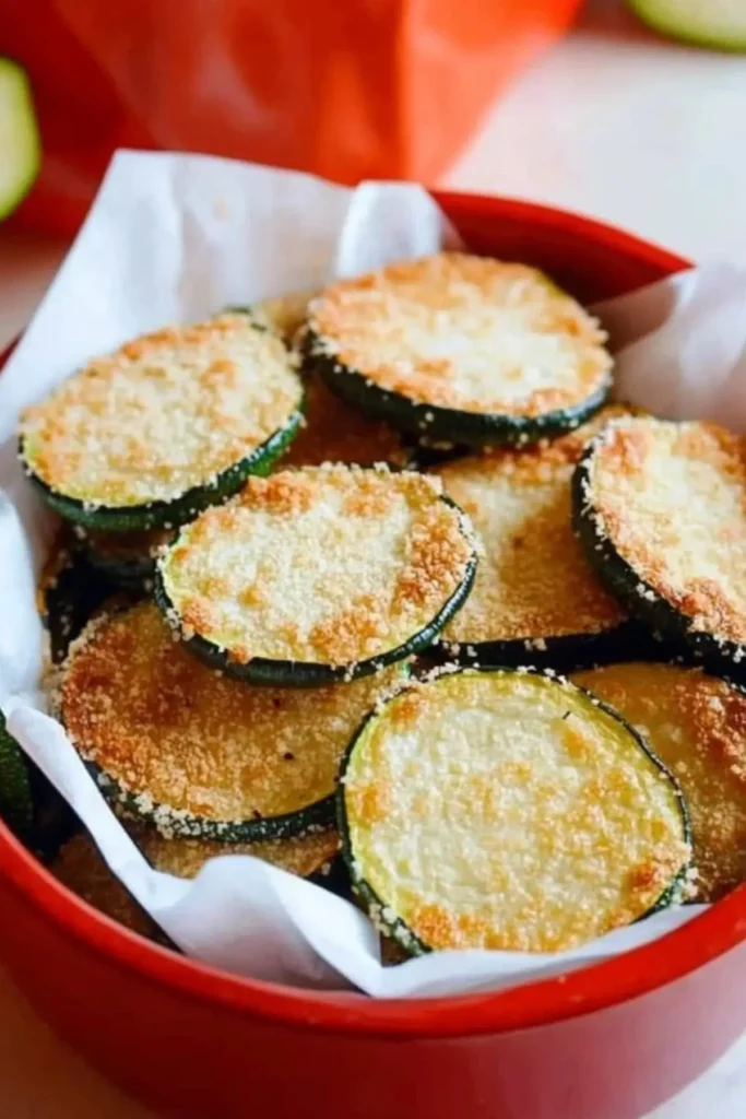 Baked Parmesan Zucchini Chips