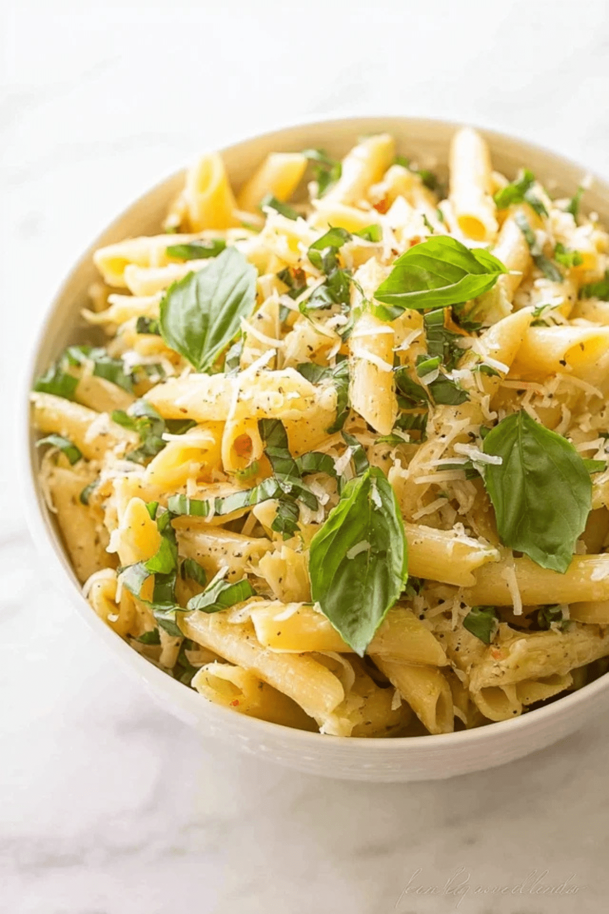 Basil Lemon Pasta Salad