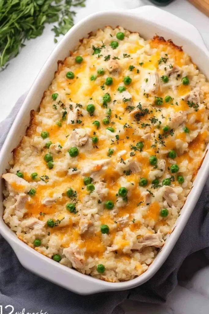 Cheesy Chicken and Rice Casserole