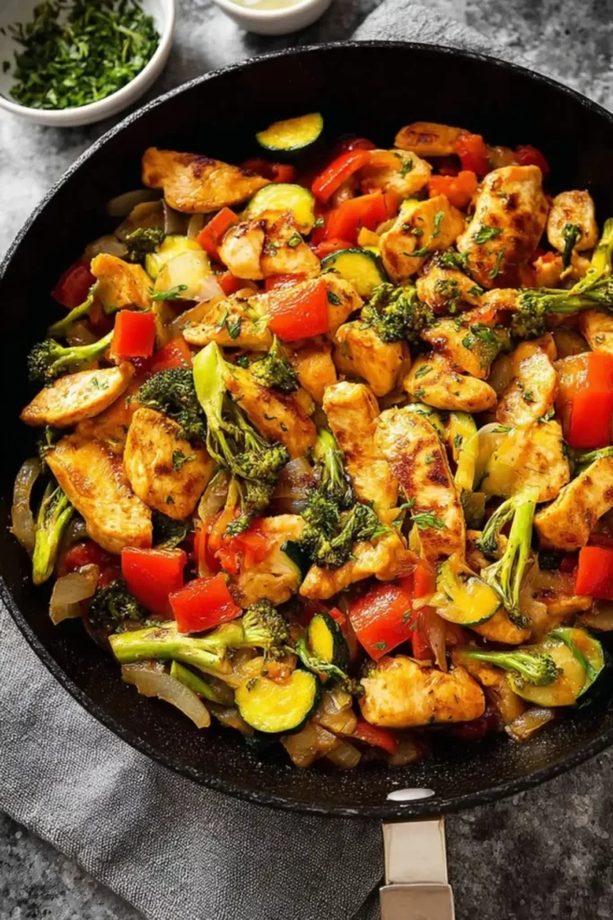 Chicken and Vegetables Skillet