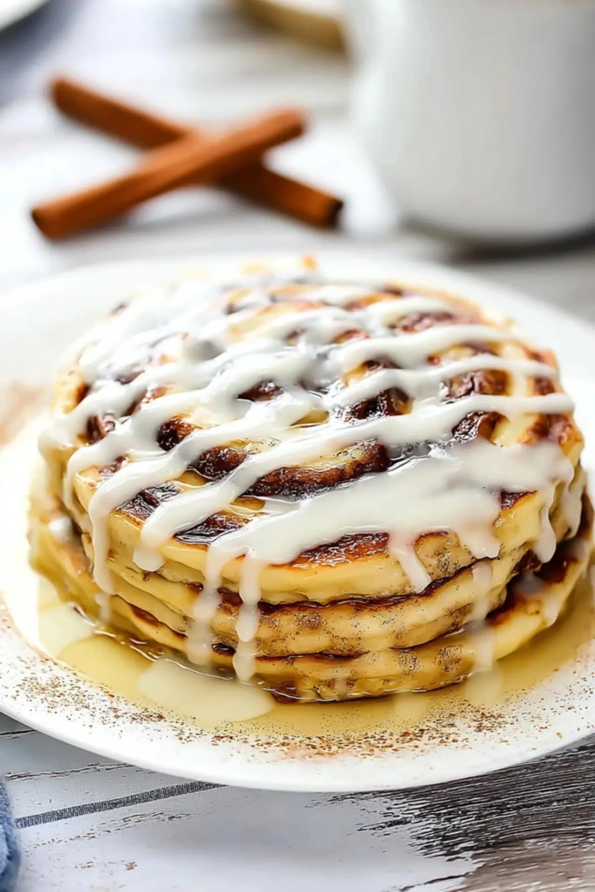 Cinnamon Roll Pancakes