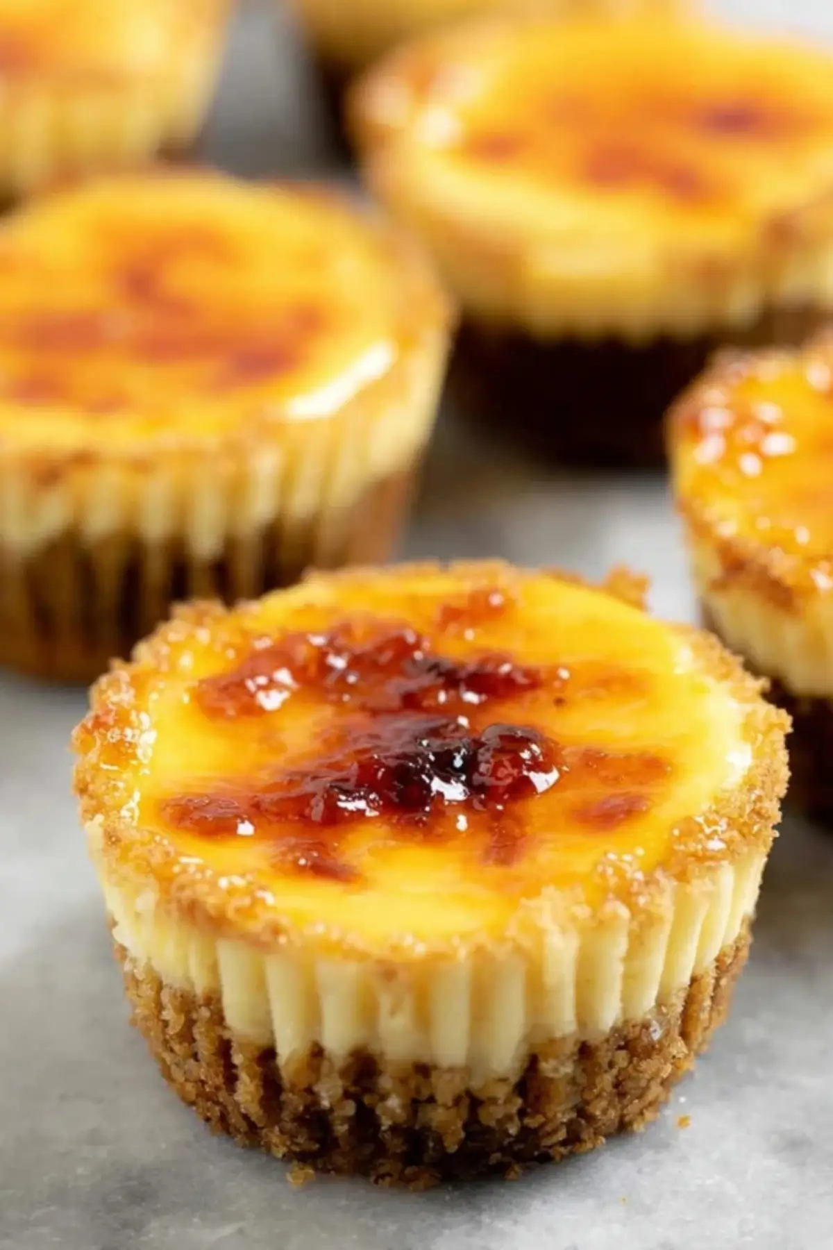 Crème Brûlée Cheesecake Cupcakes