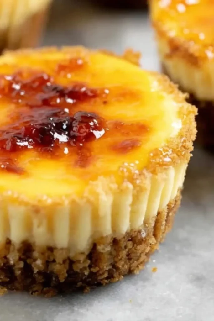 Crème Brûlée Cheesecake Cupcakes