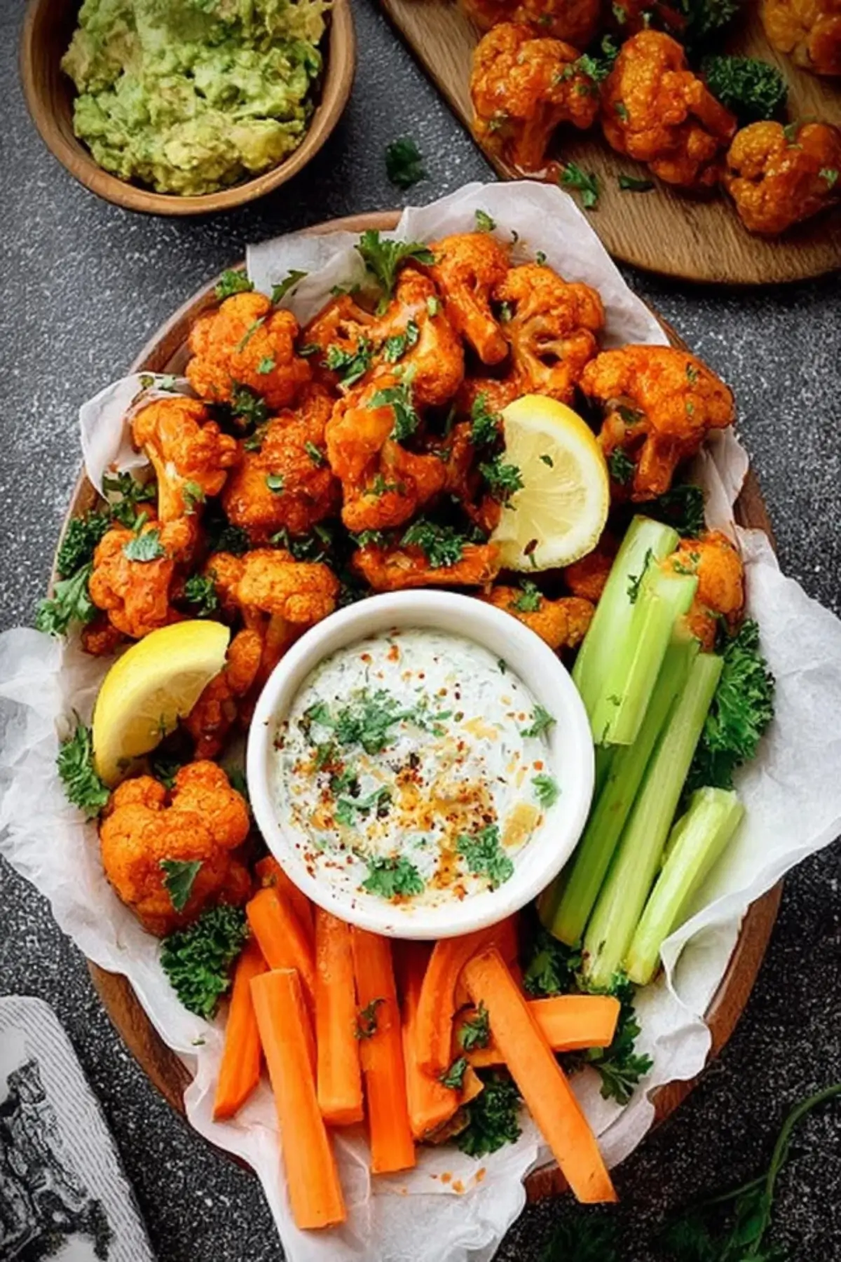 Crispy Buffalo Cauliflower Wings