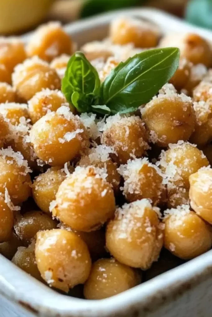 Crispy Parmesan Chickpeas