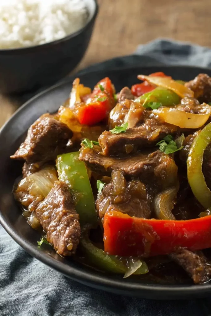 Crockpot Pepper Steak
