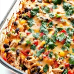 Easy Chicken Burrito Casserole