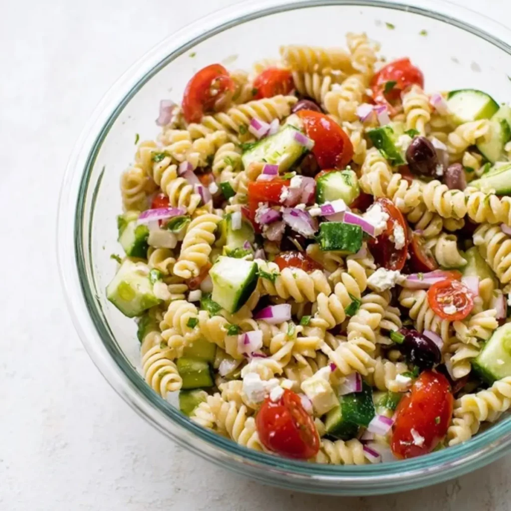 Easy Greek Pasta Salad Recipe