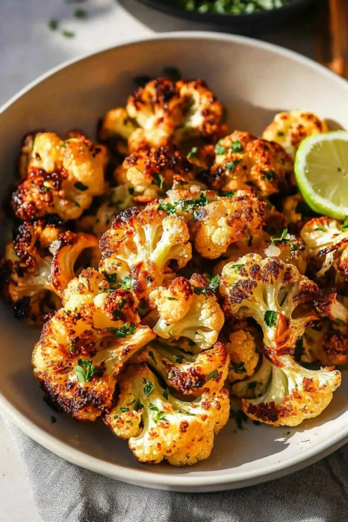 Garlic-Parmesan Roasted Cauliflowerrlic-Parmesan Roasted Cauliflower