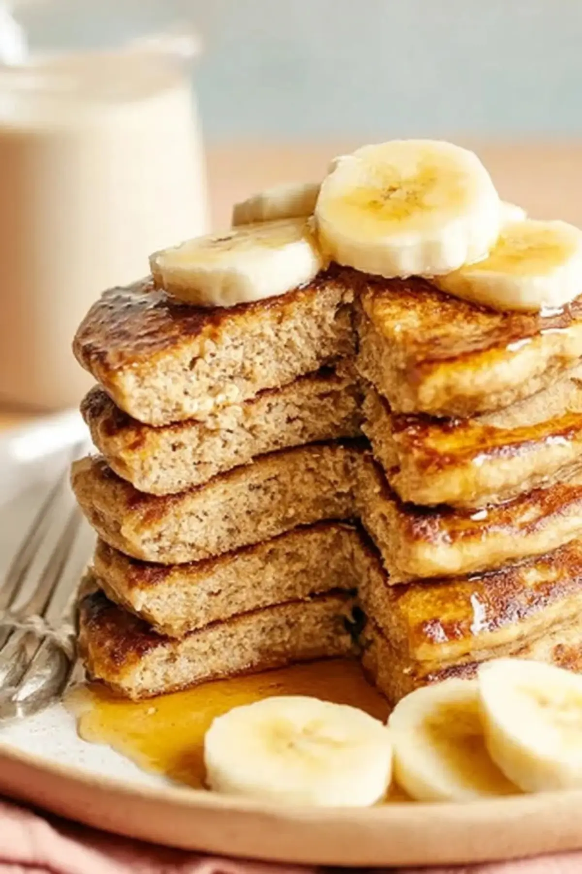 Healthy Banana Oatmeal Pancakes Recipe