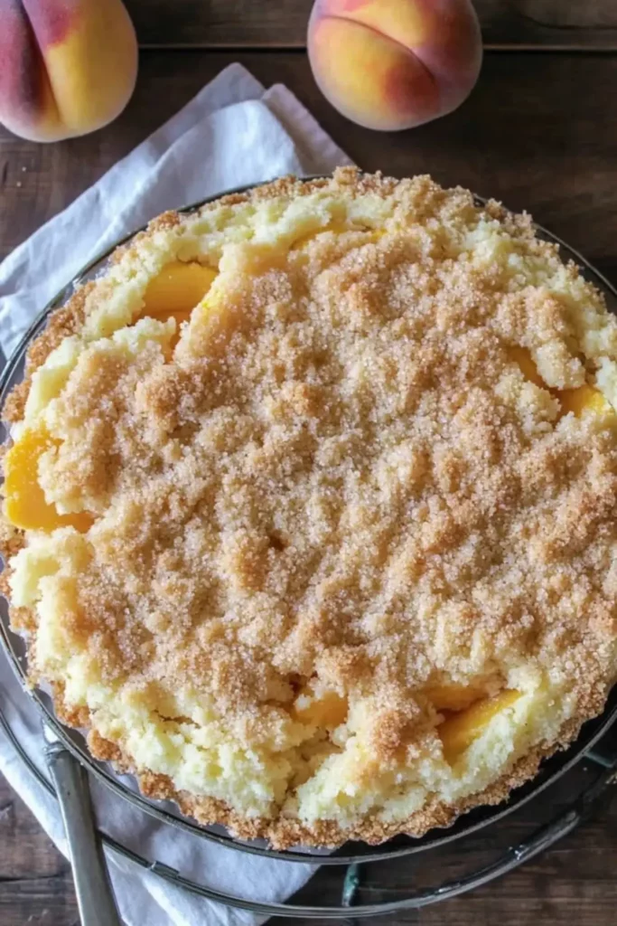 Italian Peach Crumb Cake