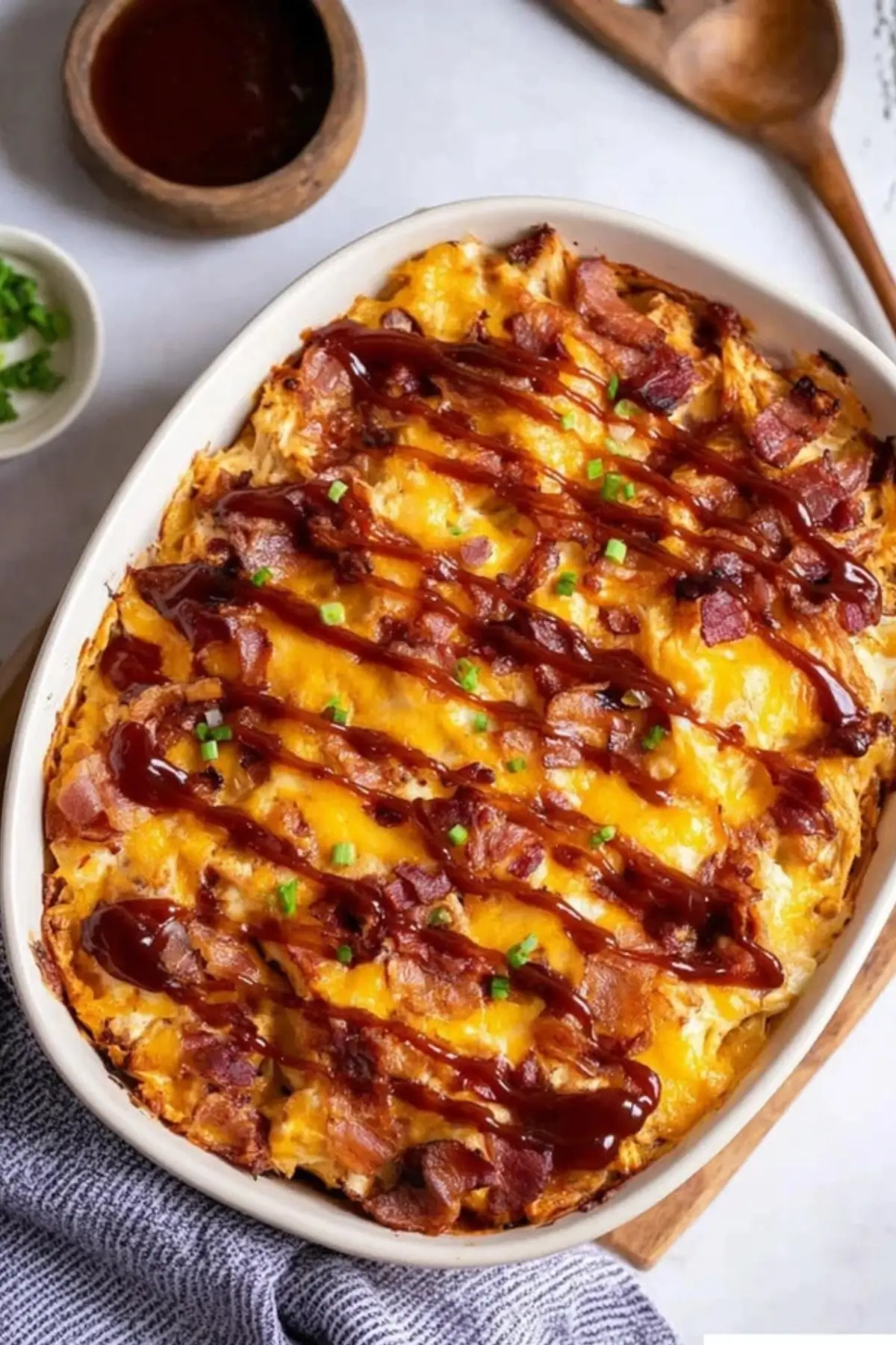 Keto BBQ Chicken Casserole