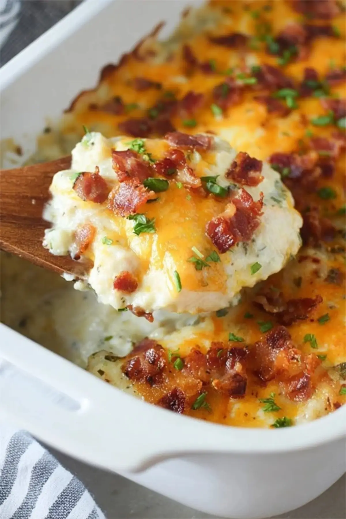 Keto Chicken Bacon Ranch Casserole