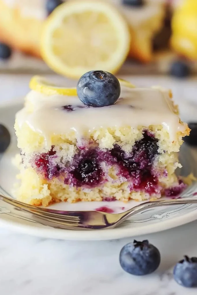 Lemon Blueberry Sheet Cake
