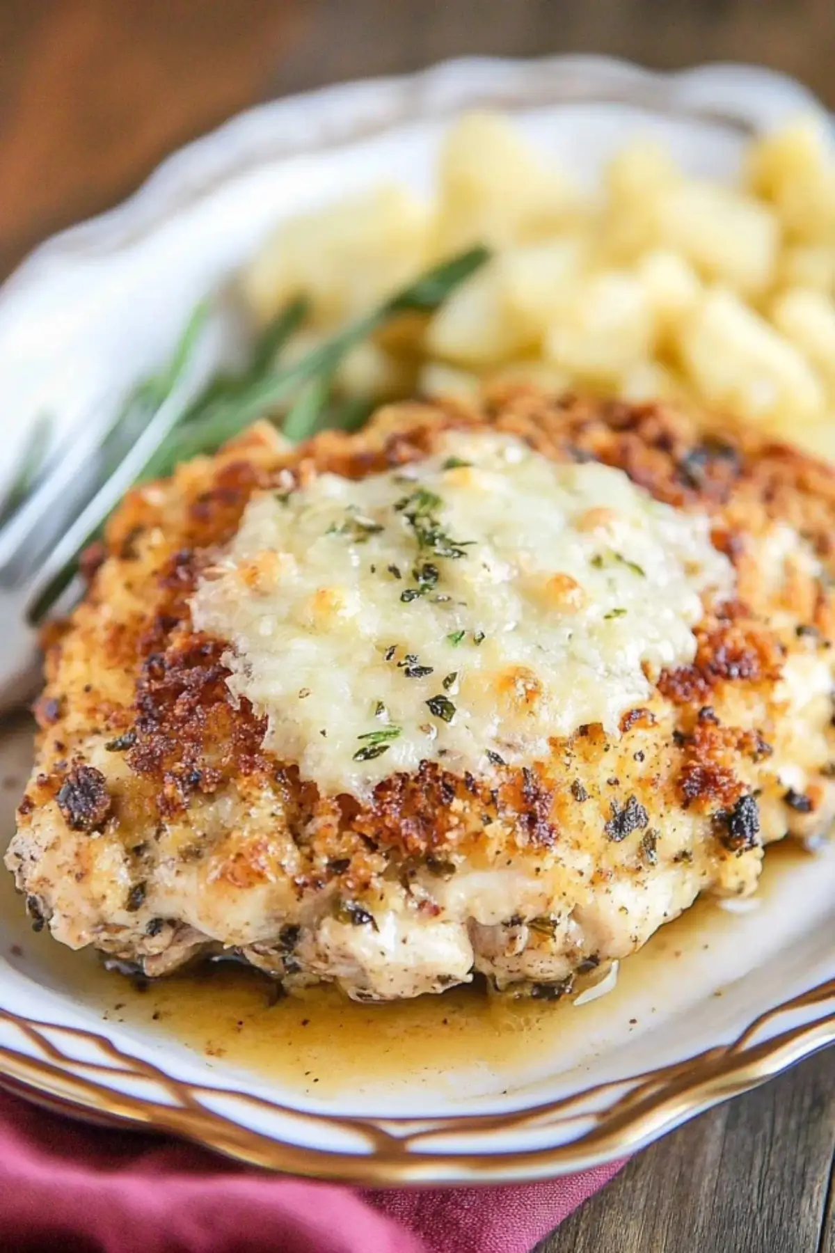 Longhorn Garlic Parmesan Crusted Chicken