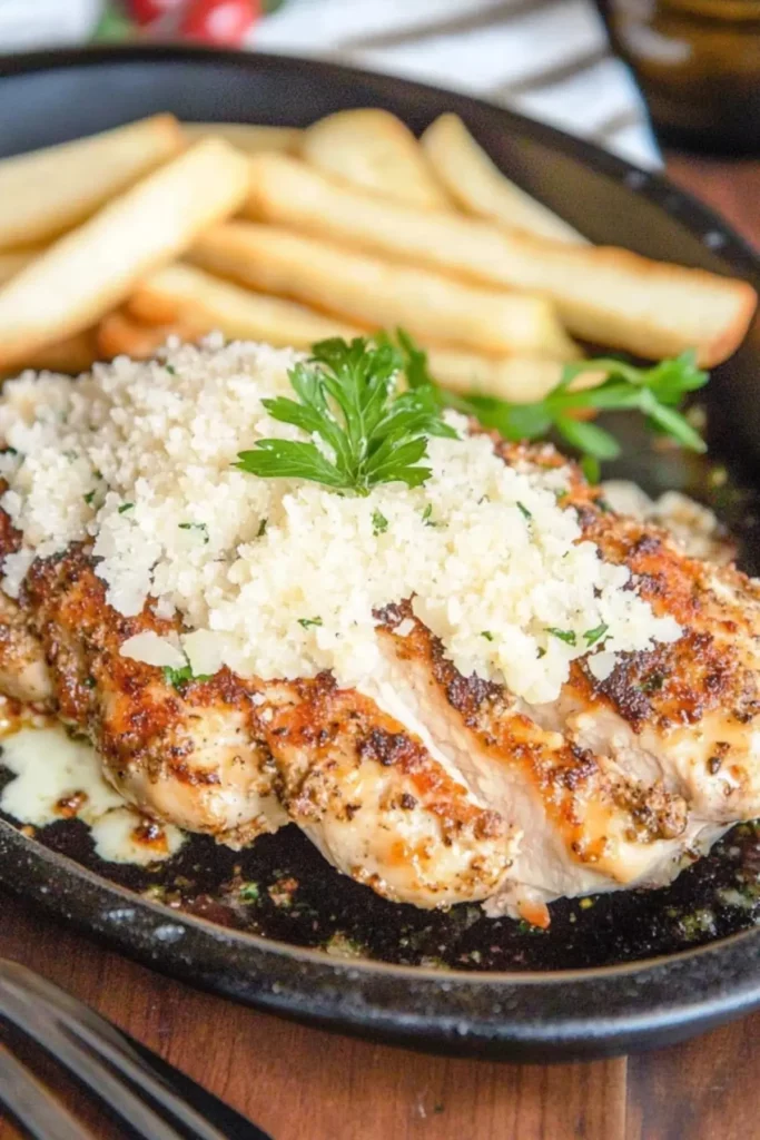 Longhorn Garlic Parmesan Crusted Chicken