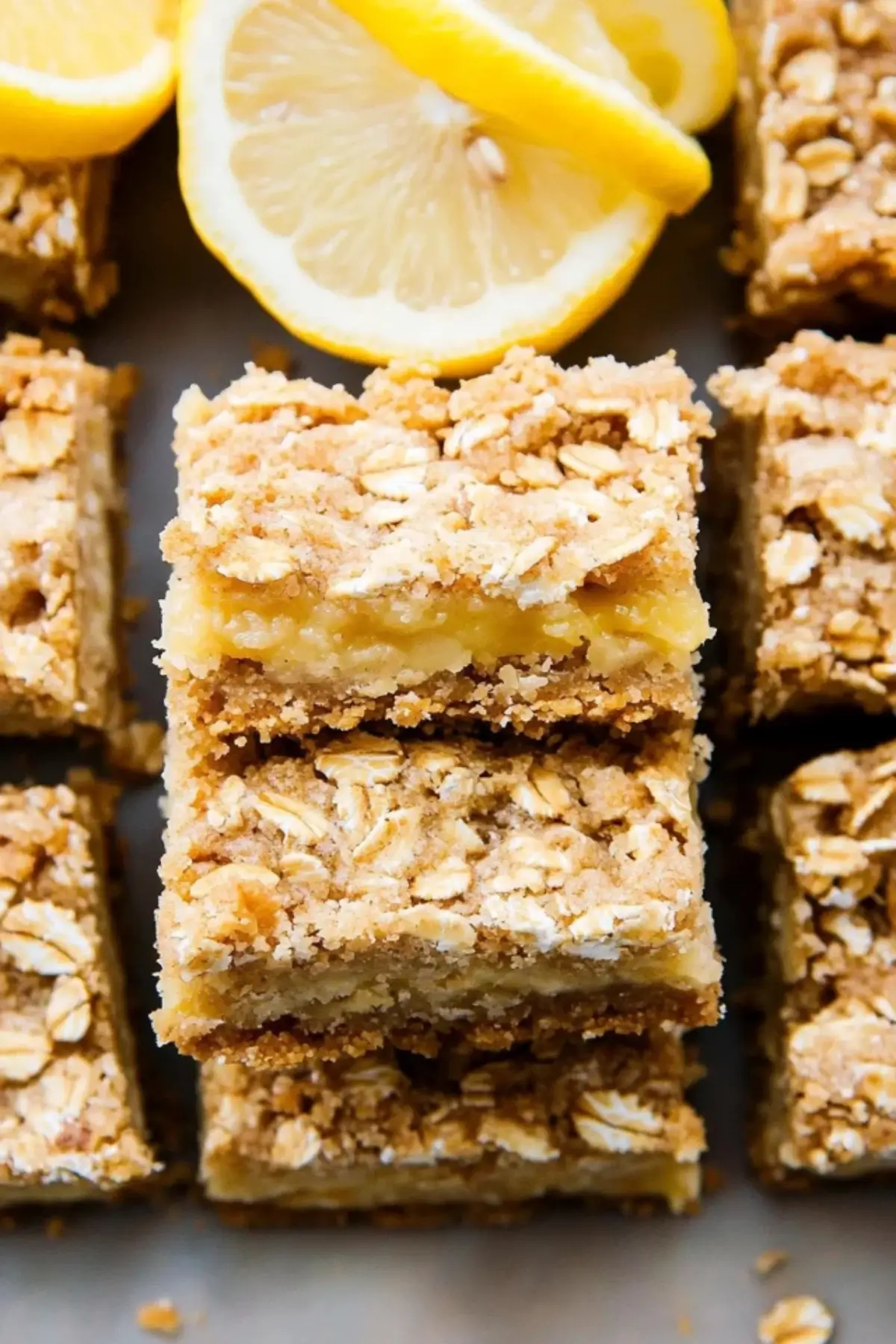 Oatmeal Lemon Crumble Bars