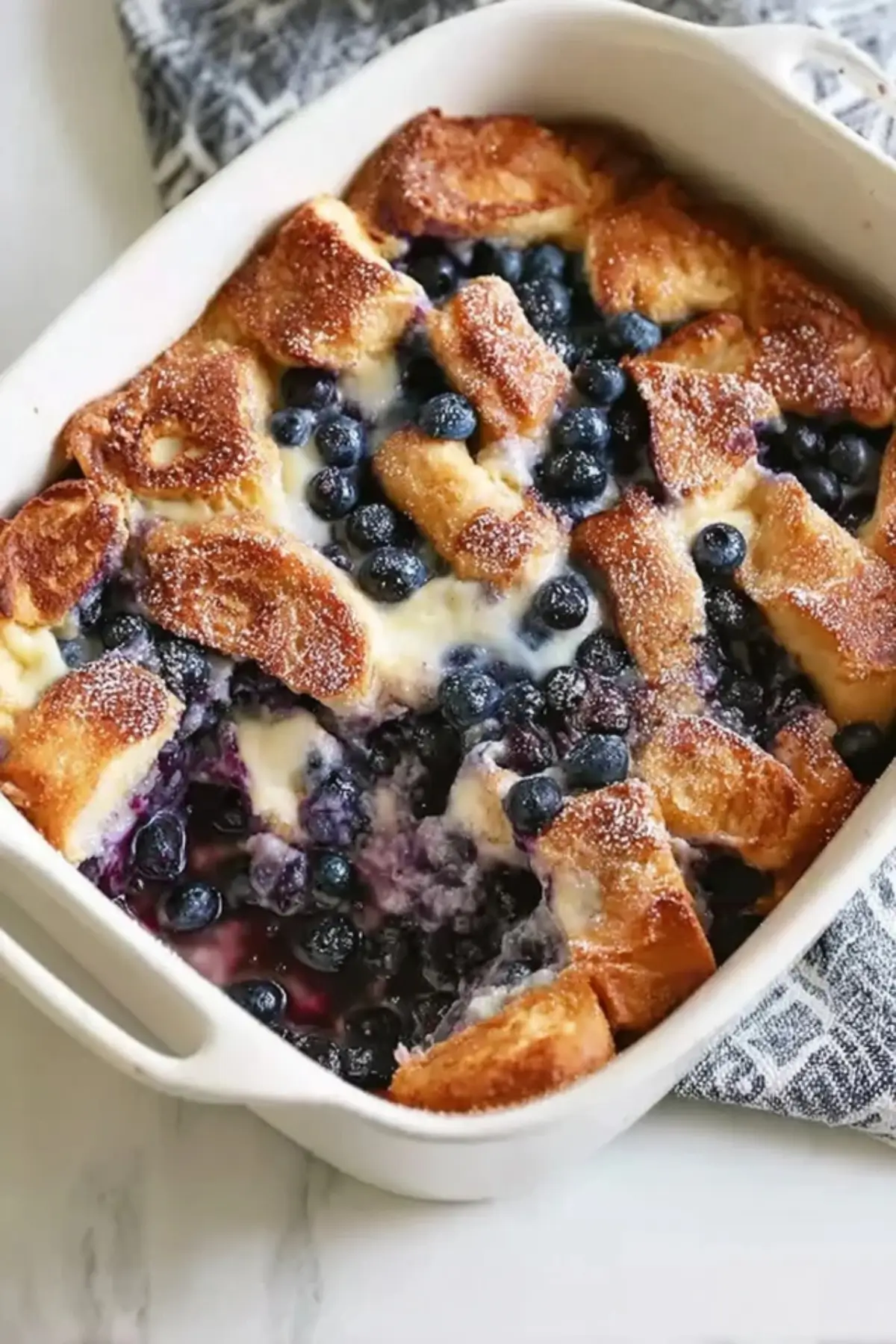 Overnight Blueberry French Toast Casserole