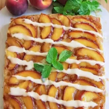 Peach Upside-Down Cake Recipe