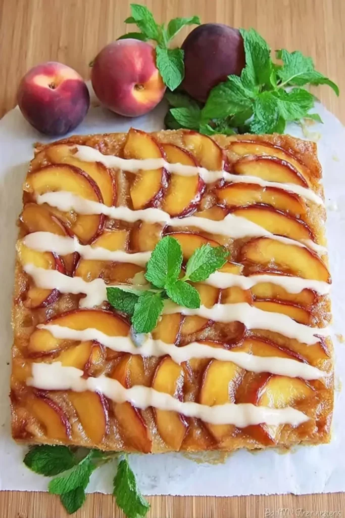 Peach Upside-Down Cake Recipe