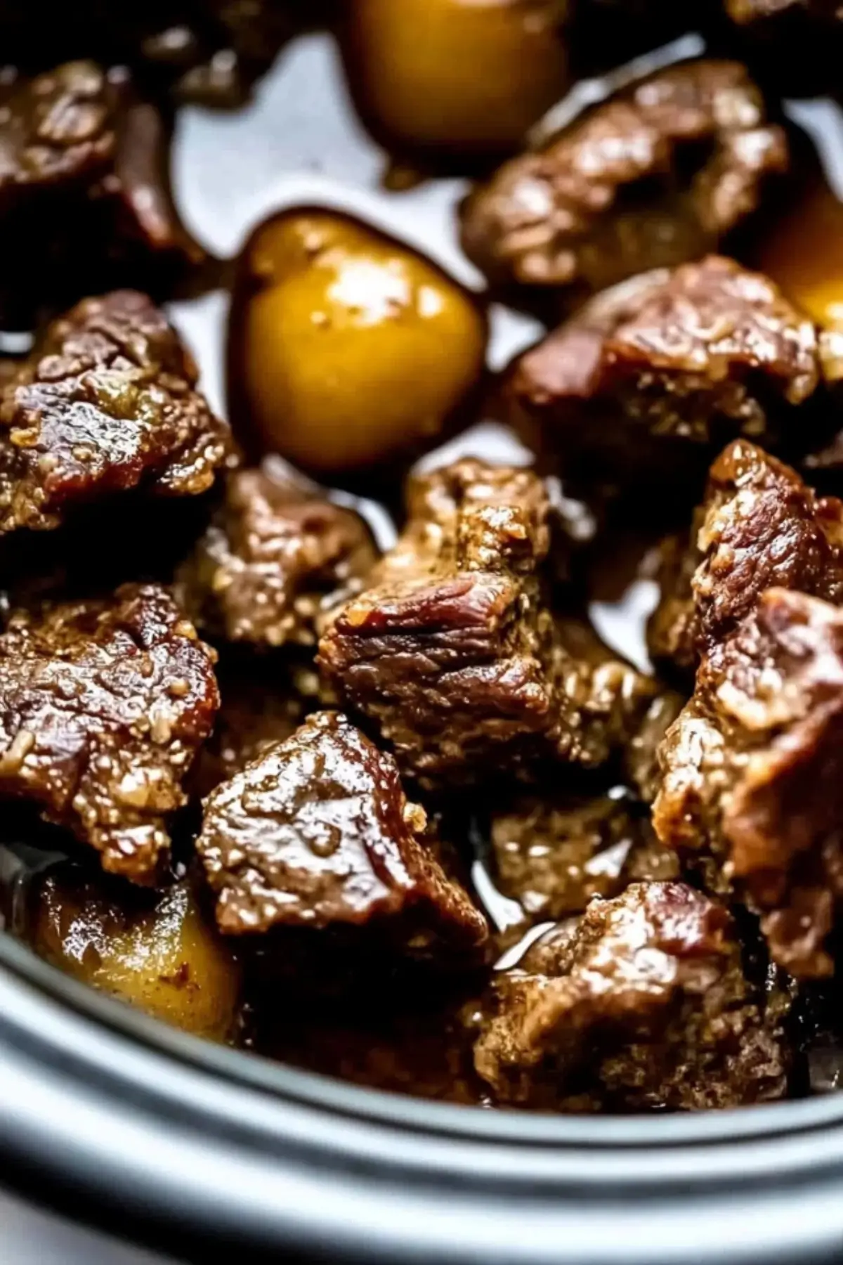 Slow Cooker Garlic Butter Beef Bites