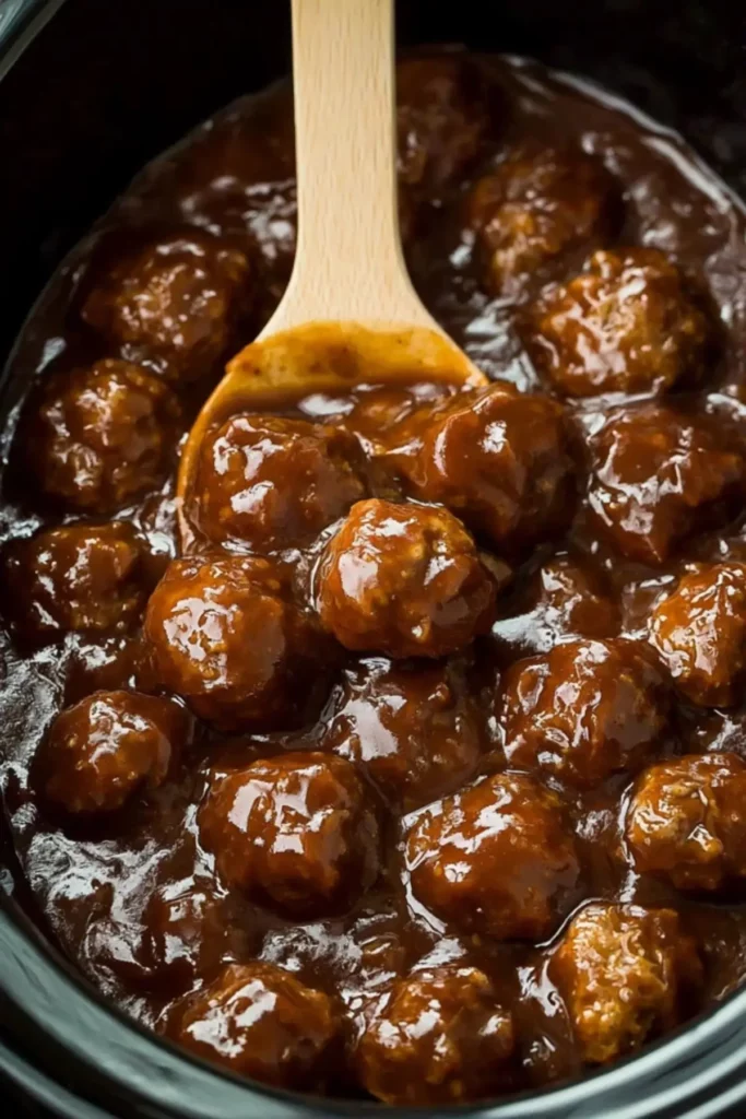 Slow Cooker Salisbury Steak Meatballs