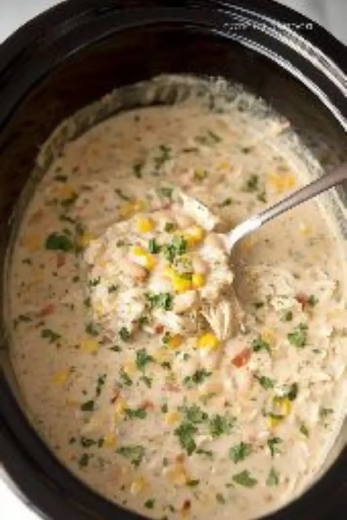 Bacon Creamy Crockpot White Chicken Chili
