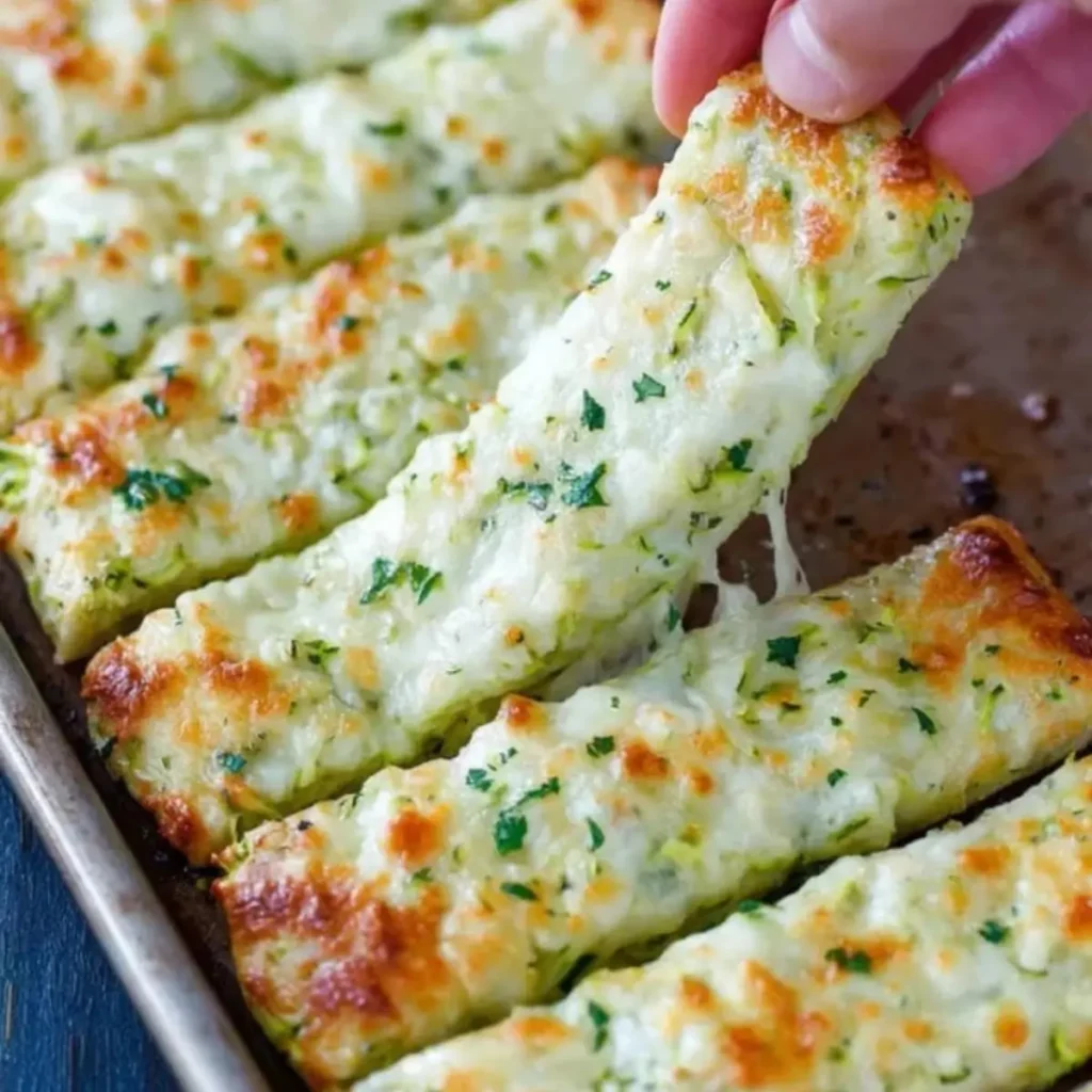 Cheesy Zucchini Breadsticks