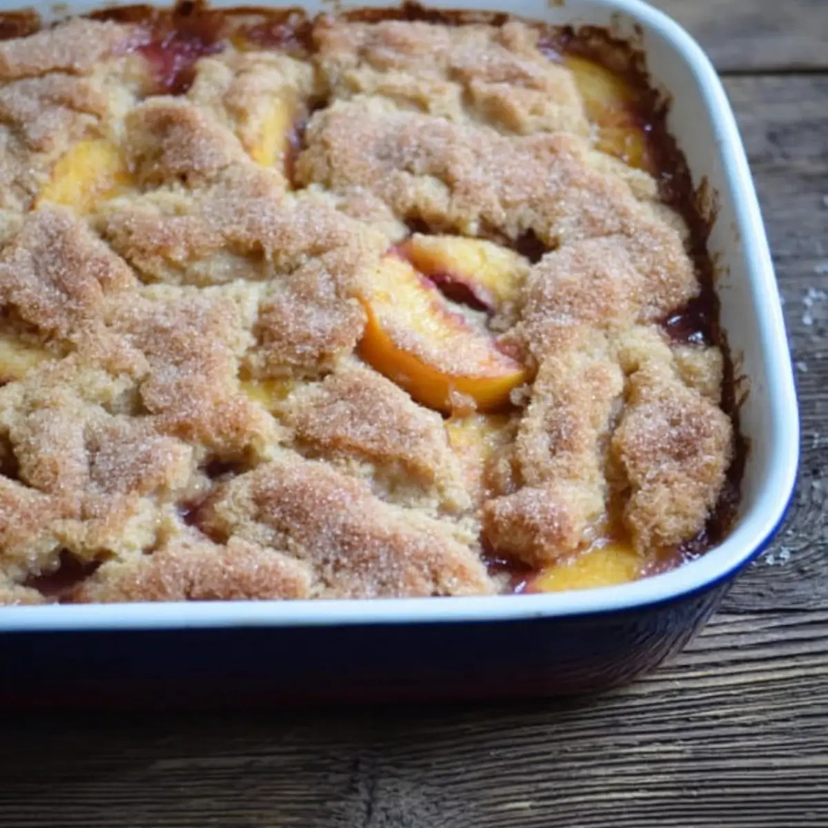 Cinnamon Sugar Nectarine Cobbler