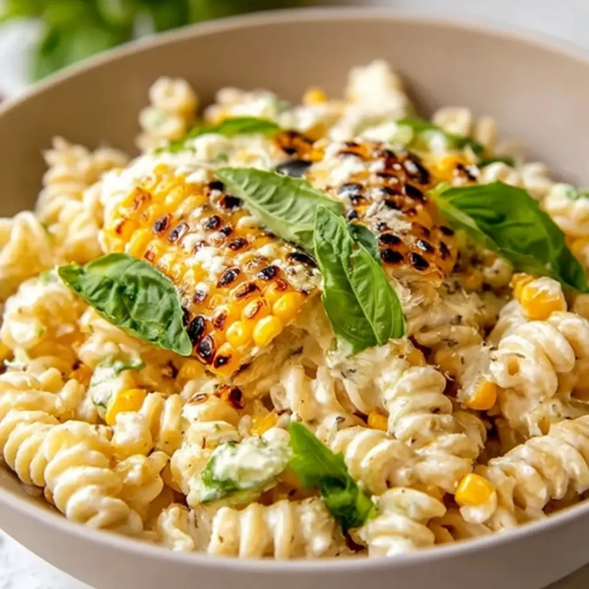 Creamy Street Corn Pasta Salad