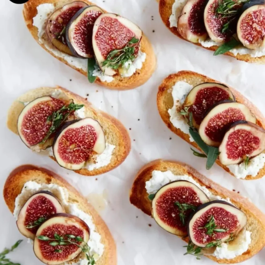 Fig and Goat Cheese Crostini