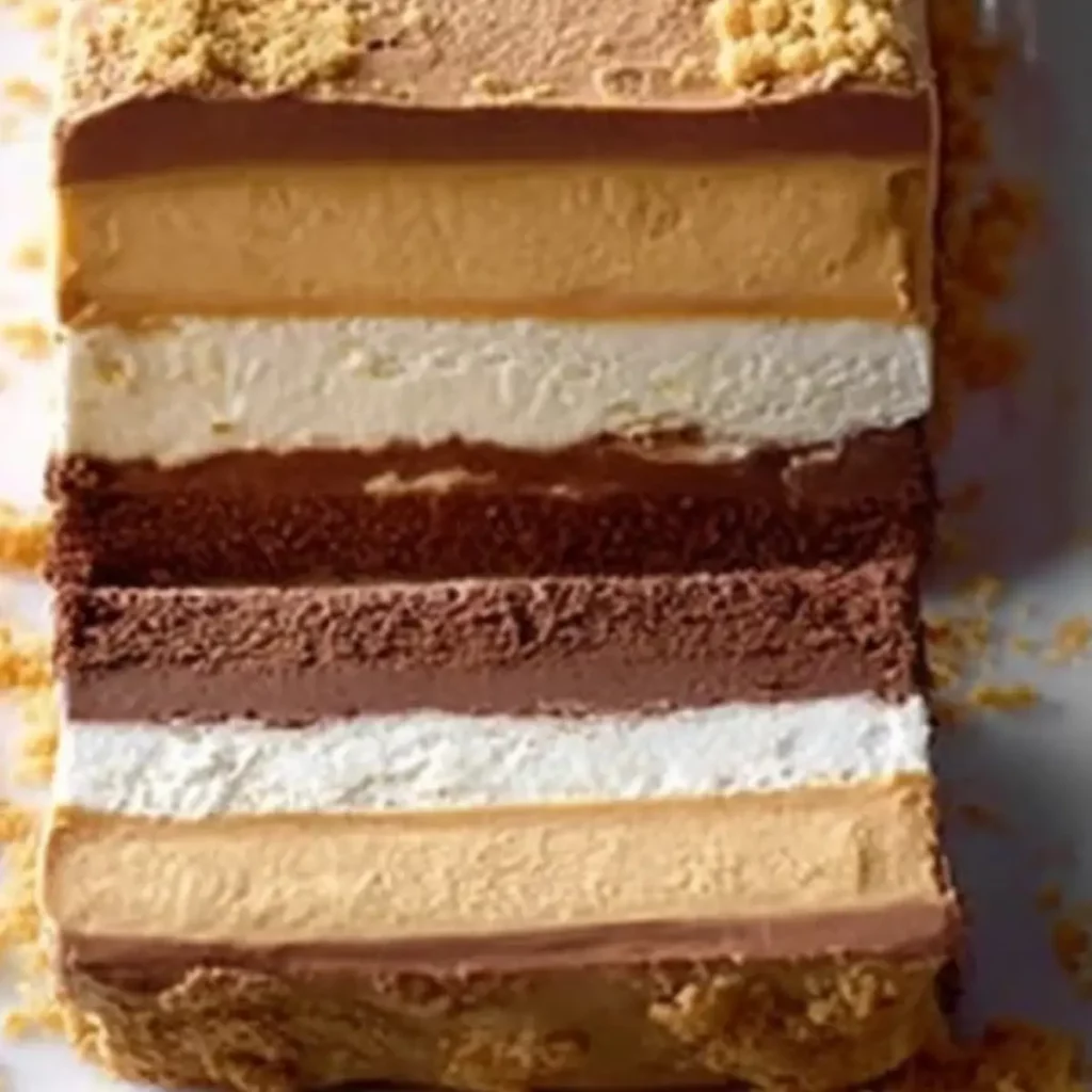 Frozen Peanut Butter and Chocolate Terrine