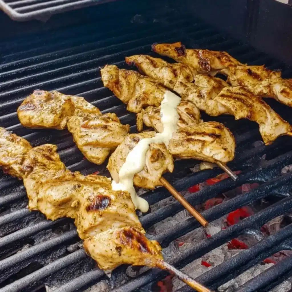 Grilled Chicken with Alabama White Sauce