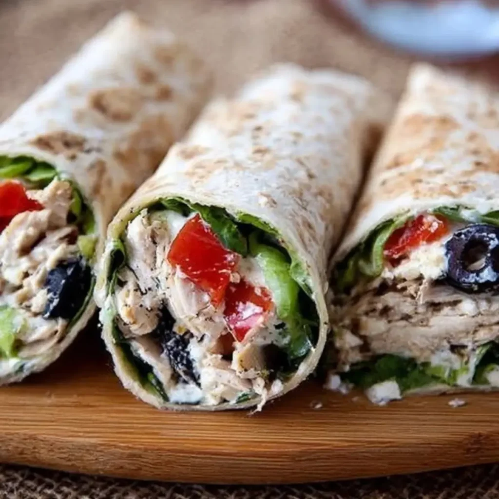 Mediterranean Chicken Wraps