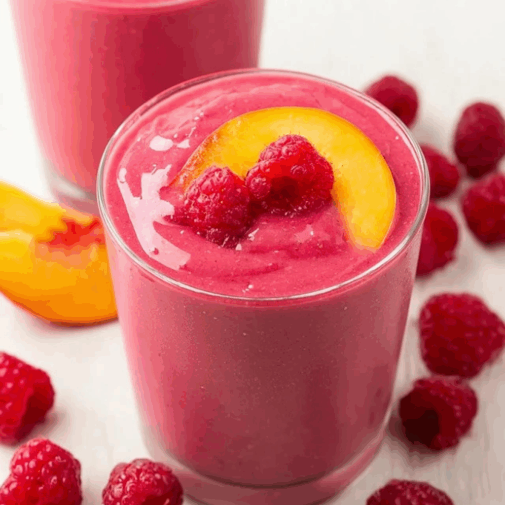 Raspberry Peach Smoothie