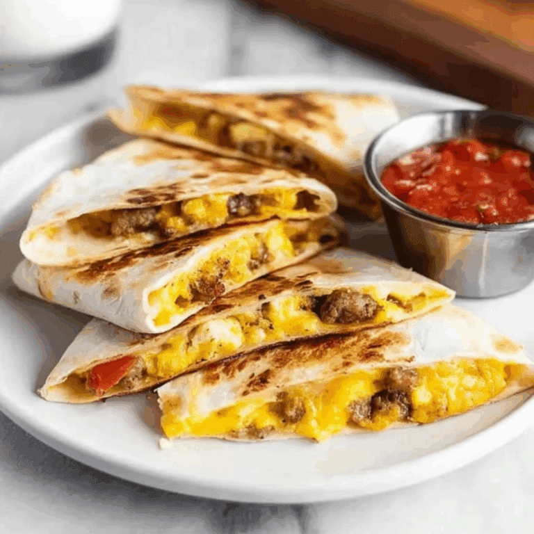 Sausage and Egg Breakfast Quesadillas
