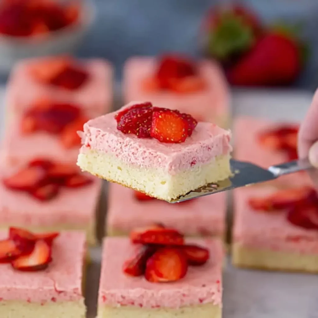 Strawberry Sugar Cookie Bars