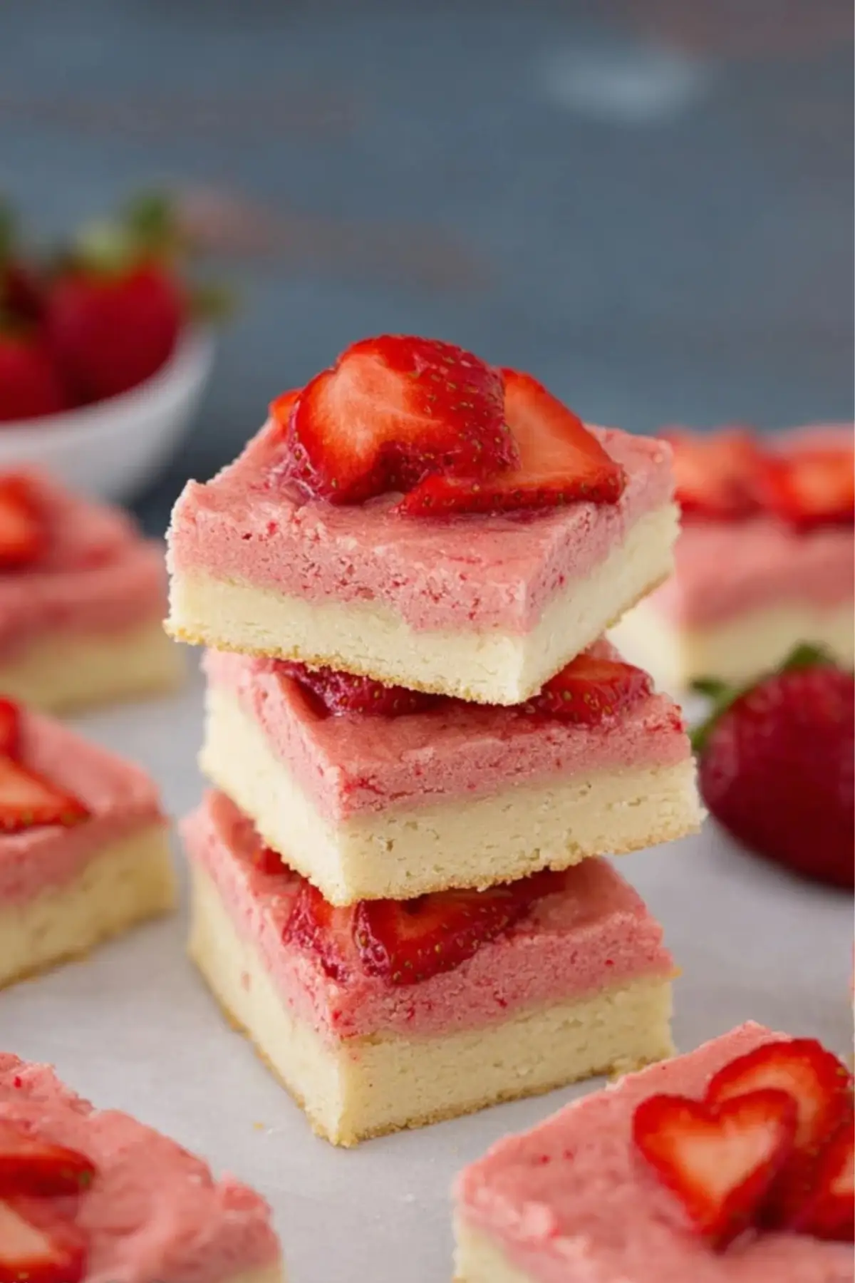 Strawberry Sugar Cookie Bars