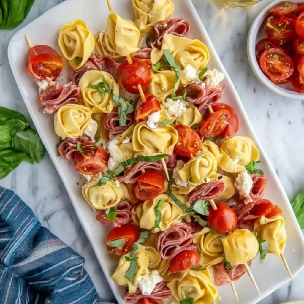 Tortellini Skewers Appetizer Recipe