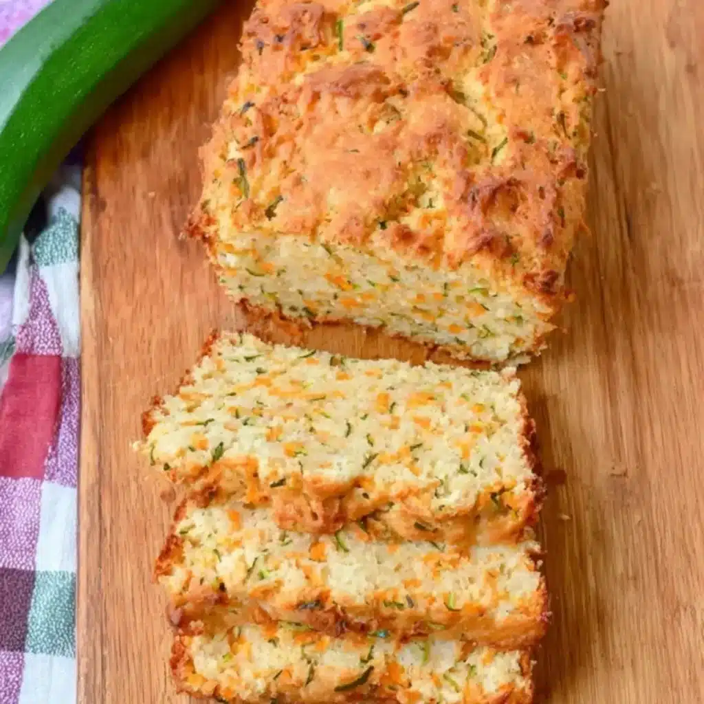 Zucchini Cheddar Cheese Herb Beer Bread