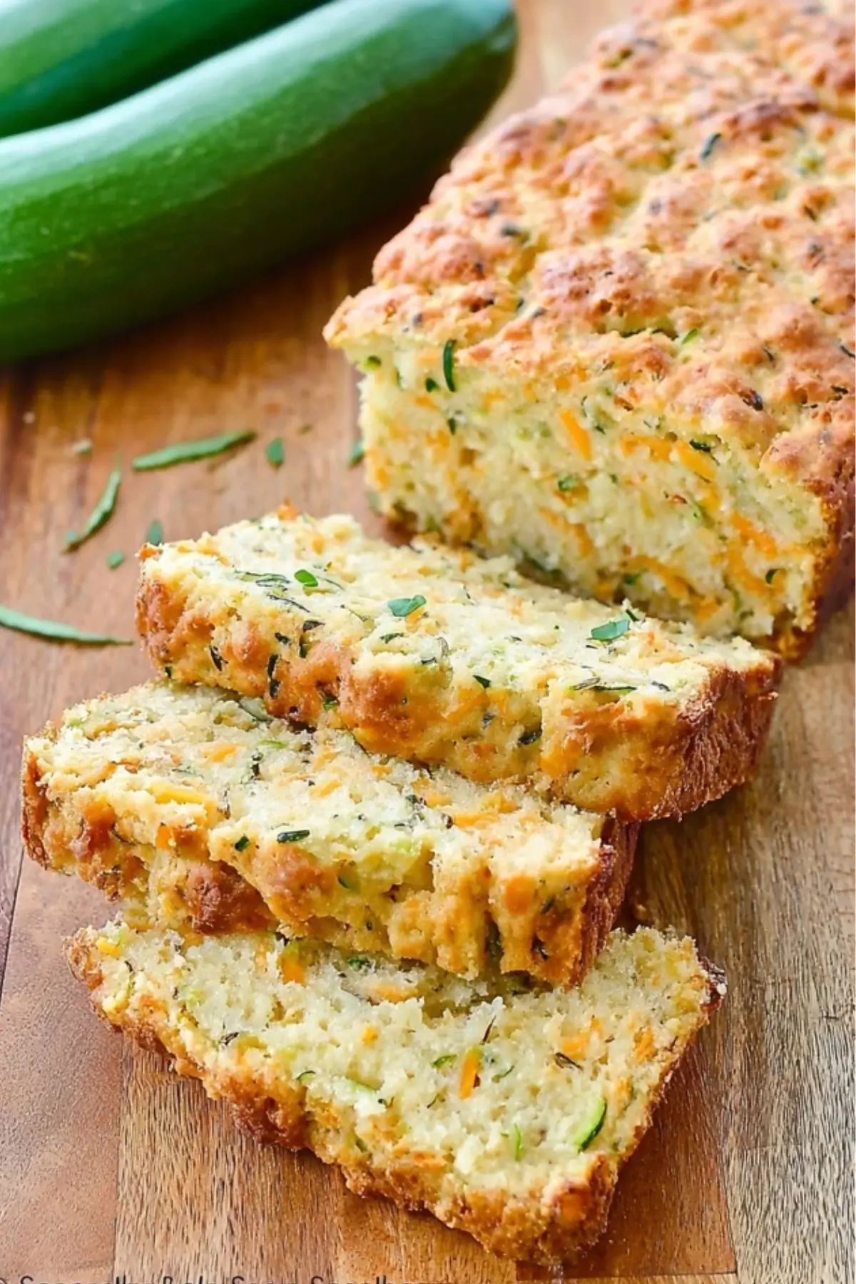 Zucchini Cheddar Cheese Herb Beer Bread