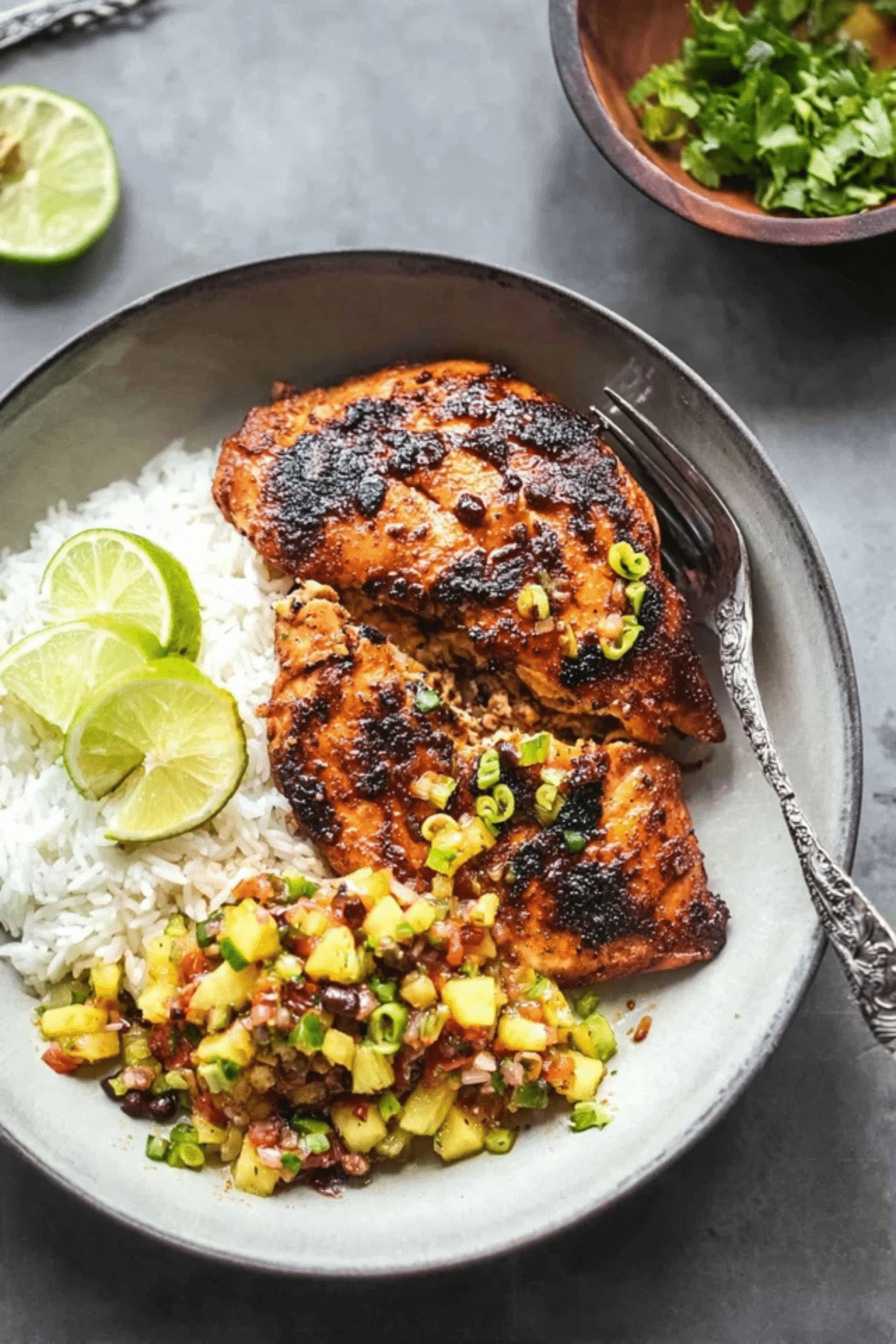 Caribbean Jerk Chicken with Pineapple Salsa