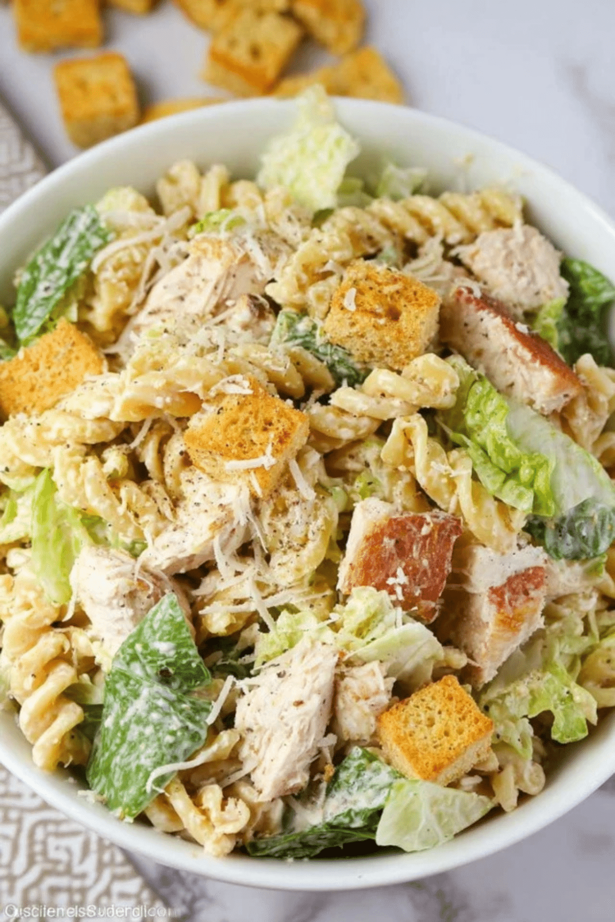 Chicken Caesar Pasta Salad