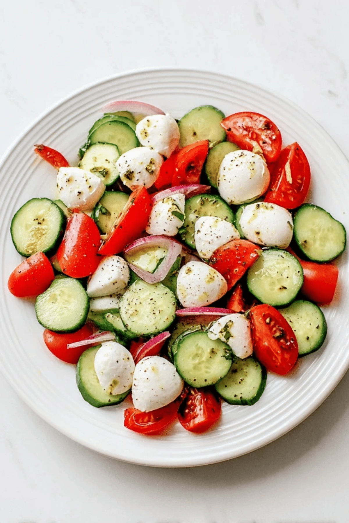 Cucumber Caprese Salad