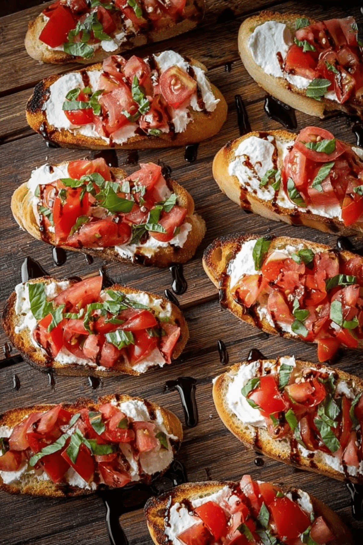 Goat Cheese Bruschetta Recipe with Tomato and Basil - Recipes by Lucelle